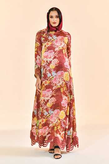 Bhanuni By Jyoti Raven Dream Print Dress 