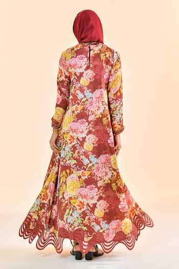 Bhanuni By Jyoti Raven Dream Print Dress 