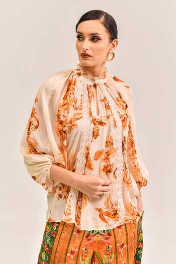 Bhanuni By Jyoti Urban Noir Print Top 
