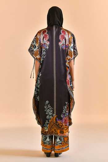 Bhanuni By Jyoti Halo Black Print Kaftan 