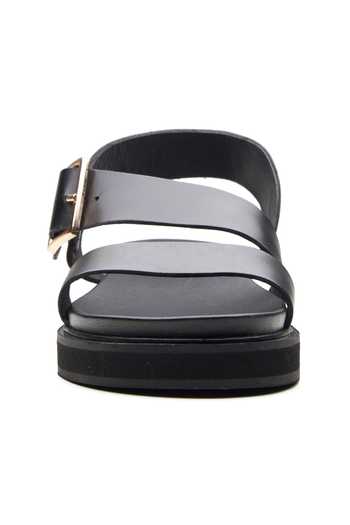 Buy Dang Shoes Black Strap Detail Crust Leather Flats Online at Aza Fashions Buy_Dang Shoes_Black Strap Detail Crust Leather Flats _Online_at_Aza_Fashions