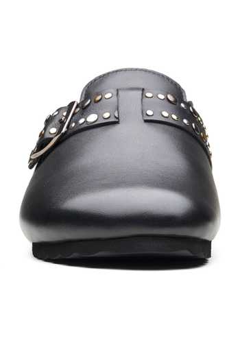 Buy Dang Shoes Black Studded Flats Online at Aza Fashions Buy_Dang Shoes_Black Studded Flats _Online_at_Aza_Fashions