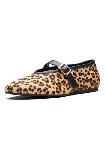 Dang Shoes Sasha Leopard Pattern Flats 