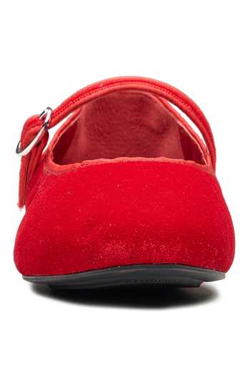 Buy Dang Shoes Red Thin Strap Ballerina Flats Online at Aza Fashions Buy_Dang Shoes_Red Thin Strap Ballerina Flats _Online_at_Aza_Fashions