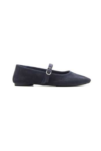 Dang Shoes Blue Thin Strap Ballerina Flats Online at Aza Fashions Dang Shoes_Blue Thin Strap Ballerina Flats _Online_at_Aza_Fashions