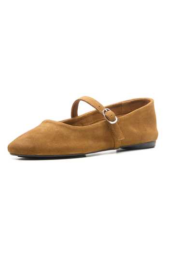 Dang Shoes Suede Leather Ballerina Flats 