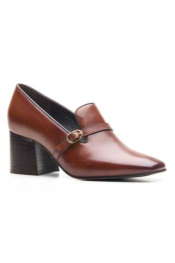Dang Shoes Linda Pointed Toe Loafer Heels 