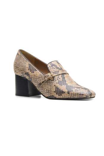 Dang Shoes Python Leather Loafers 