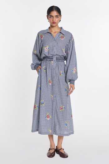 Payal Pratap Delphinium Embroidered Dress 