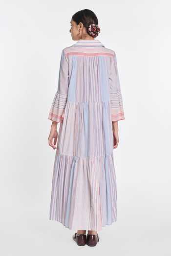 Payal Pratap Roscoea Collared Maxi Dress 