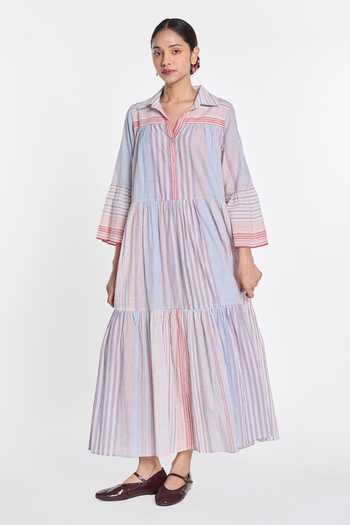Payal Pratap Roscoea Collared Maxi Dress 