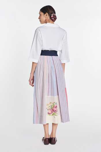 Payal Pratap Ivy Patchwork Wrap Dress 