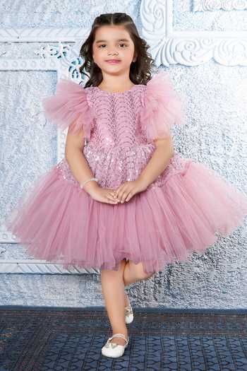 Mini Stitch Butterfly Embellished Dress 