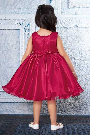 Mini Stitch 3D Floral Applique Dress 