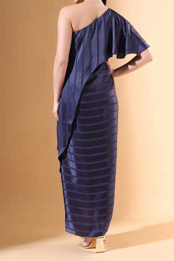 Aakaar X AZA Pleated Textured Dress For Kids