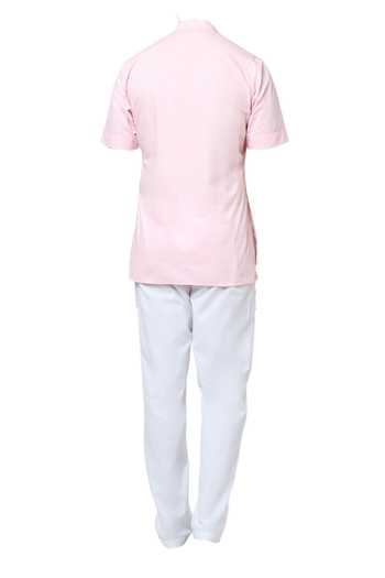 Shop Rng Safawala Pink Cotton Short Kurta Set For Kids at Aza Fashions Shop_Rng Safawala_Pink Cotton Short Kurta Set For Kids_at_Aza_Fashions