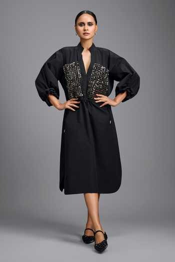 Deepika Arora Metallic Embellished Dress 