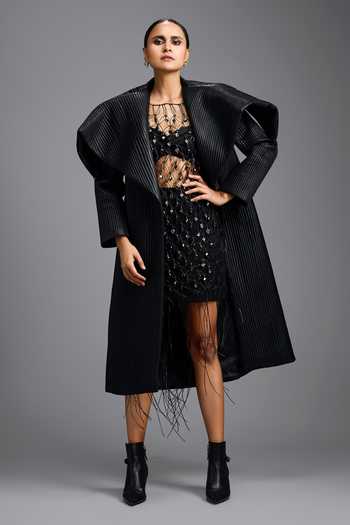 Deepika Arora Structured Jacket & Skirt Set 
