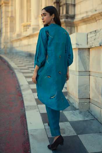 Inkpikle Mulberry Silk Kurta Set 