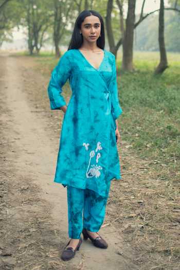 Inkpikle Hand Spun Mulberry Silk Kurta Set 