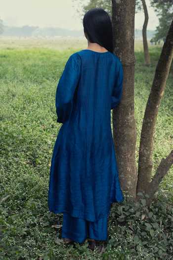 Inkpikle Pintuck Bodice Straight Kurta Set 