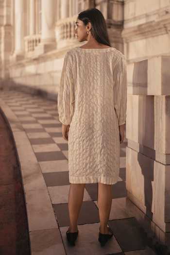 Inkpikle Crochet Trim Tunic Dress 