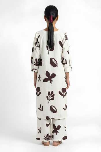 Poppi Floral Print Kurta & Pant Set