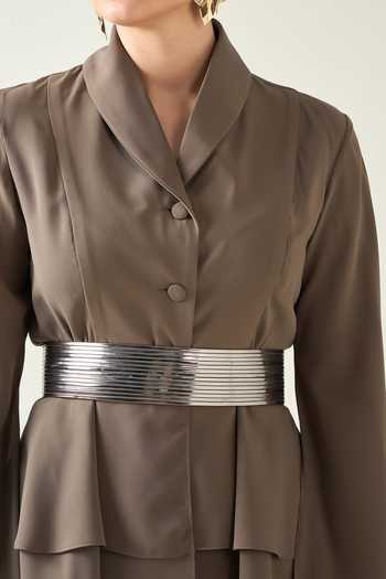 Buy Aakaar Green Modal Shawl Collar Blazer And Pant Set For Kids Online at Aza Fashions Buy_Aakaar_Green Modal Shawl Collar Blazer And Pant Set For Kids_Online_at_Aza_Fashions