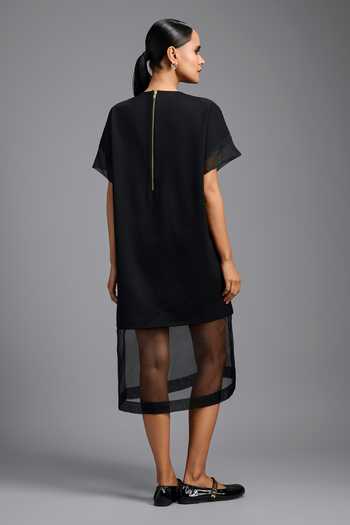 Deepika Arora Sheer Hem Dress 