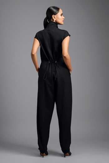 Deepika Arora Lattice Woven Structured Jumpsuit 