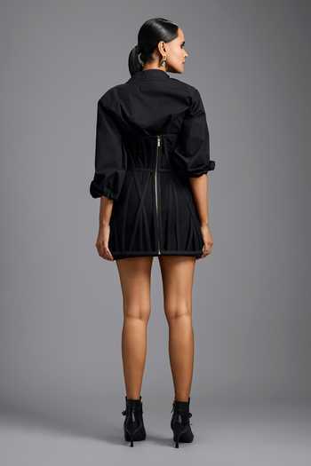 Deepika Arora Structured Shirt & Skirt Set 