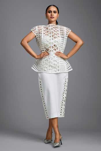 Deepika Arora Sleek Midi Skirt 