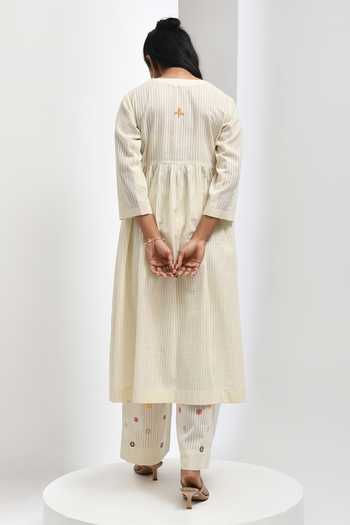 Inkpikle Cotton Hand Print Kurta Set 