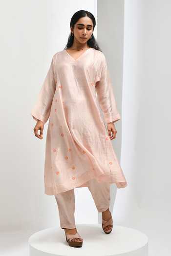 Inkpikle Hand Print Kurta With Pant 