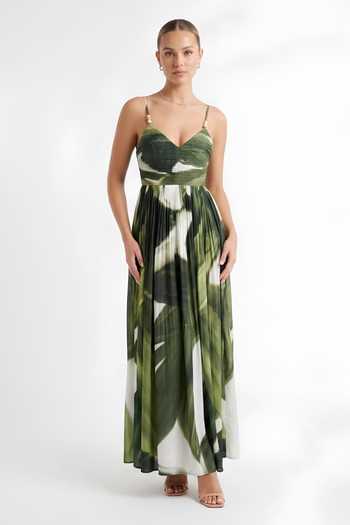 Poppi Abstract Print Maxi Dress 