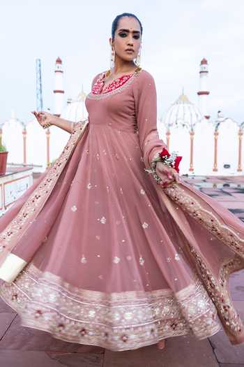 Tarrz Hand Embroidered Anarkali Set 