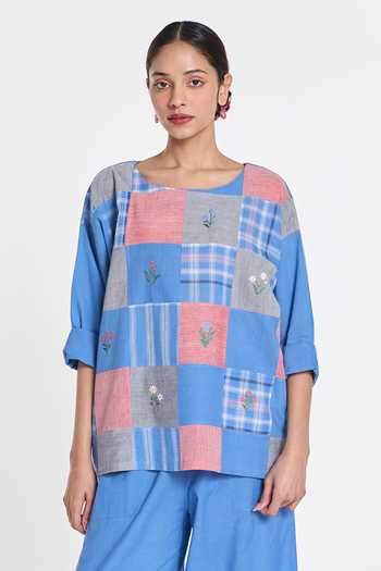 Payal Pratap Paniculata Drop Shoulder Top 