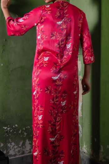 Amrood Floral Blossom Pattern Dress For Kids