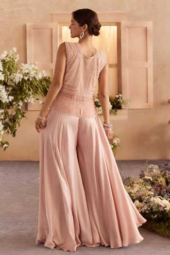 Studio22 By Pulkita Arora Bajaj Elina Tassel Top & Sharara Set