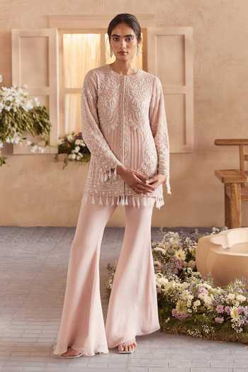 Studio22 By Pulkita Arora Bajaj Liora Embroidered Kurta & Gharara Set