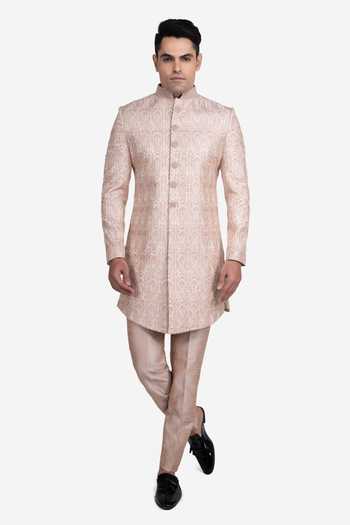 Sven Suits Floral Embroidered Sherwani Set 