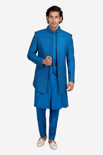 Sven Suits Embroidered Bandhgala & Kurta Set 