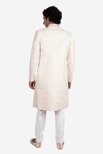Sven Suits Embroidered Sherwani & Pant Set 