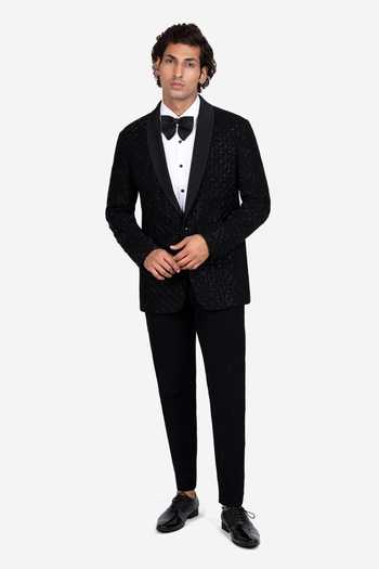 Sven Suits Hand Embroidered Tuxedo Pant Set 