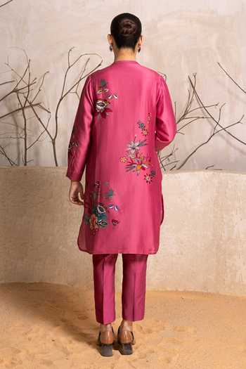 Haute Mess Silk Chanderi Print Kurta Set 