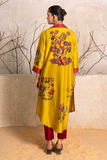 Haute Mess Silk Chanderi Chintz Kurta Set 