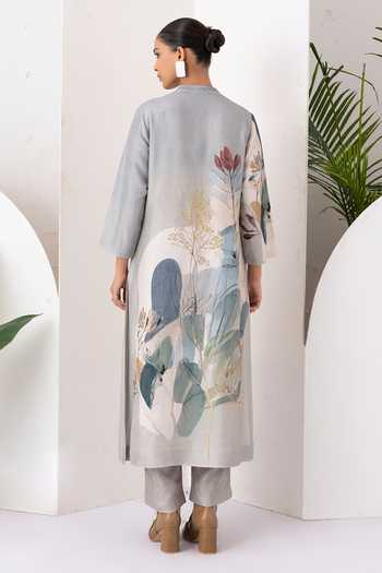 Haute Mess Floral Print Kurta Set 