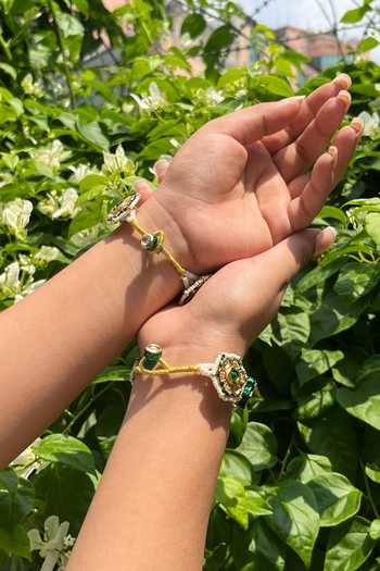 Queens Jewels Orabella Floral Bracelets - Set of 2 