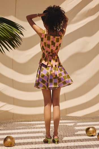 ZiP by Payal & Zinal Pop Blocks Checkered Top