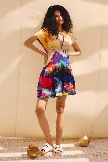 ZiP by Payal & Zinal Vivid Rush Printed Dress 